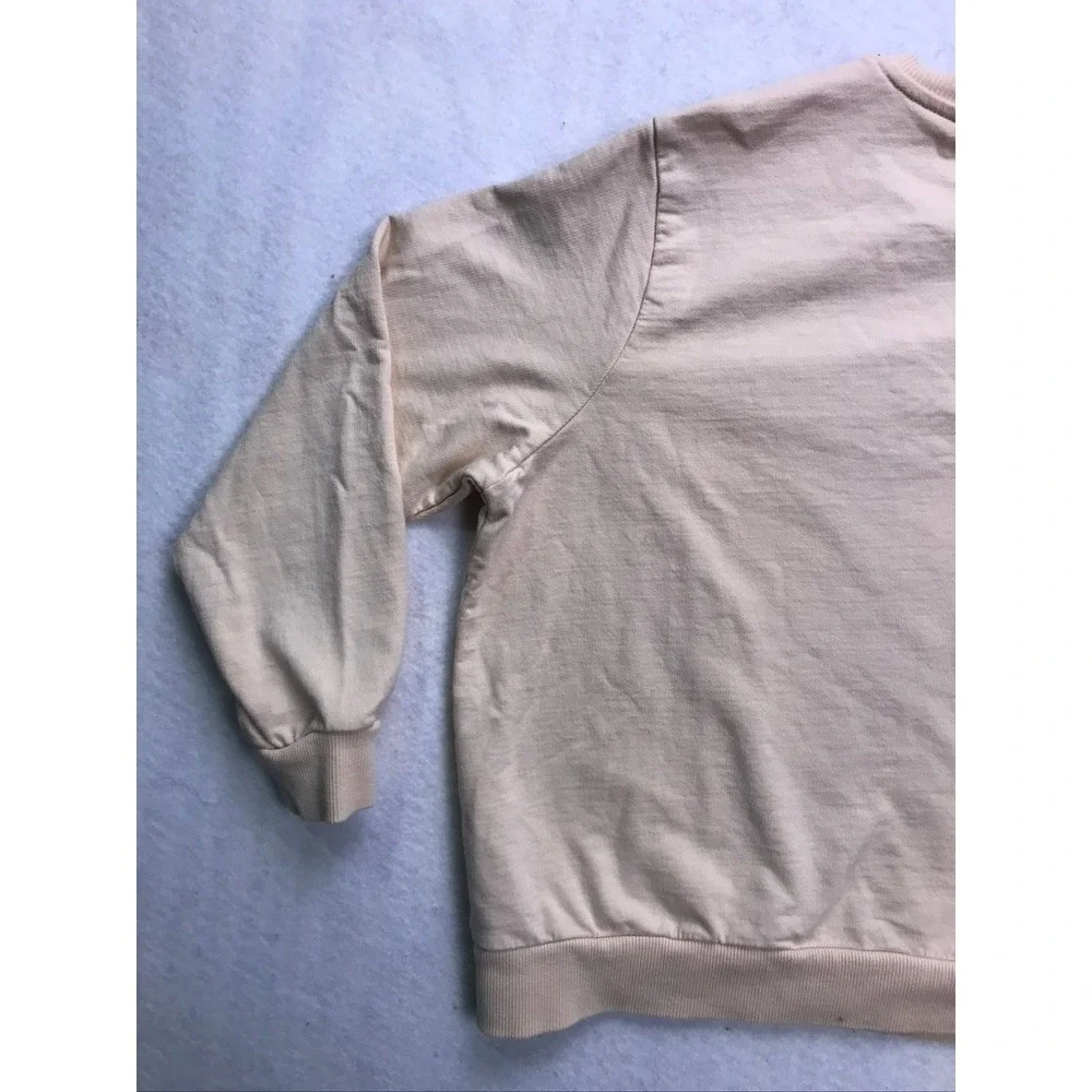 Leisure Club‎ Sweatsuit Kids 11-12YRS Beige Cotton Tracksuit Set